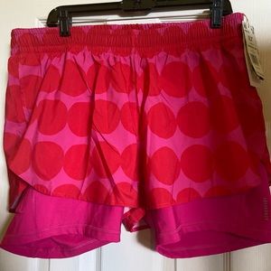 Adidas x Marimekko 2 in 1  3” running shorts